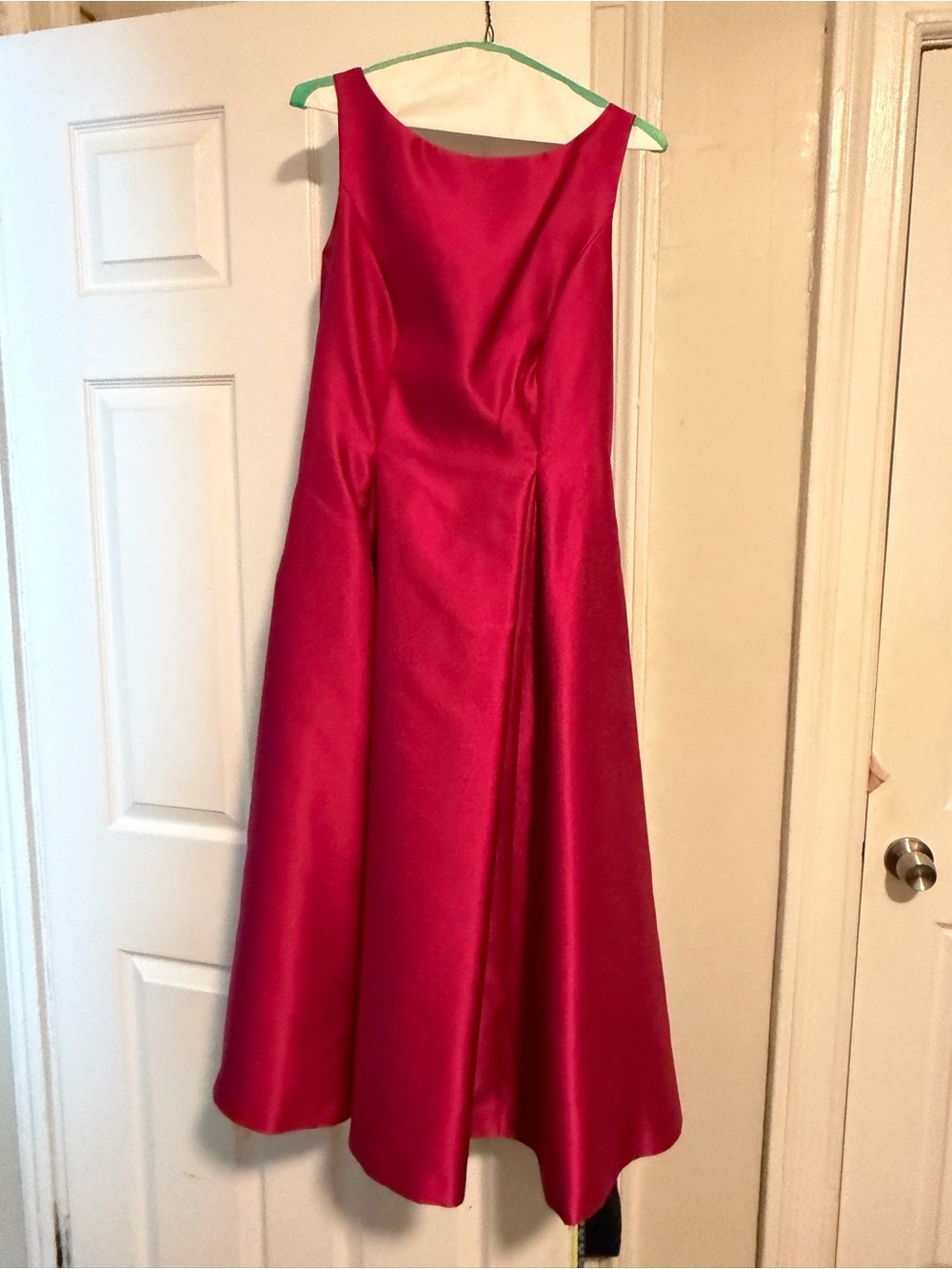 Adriana Pappell Sleeveless Fuchsia Party Dress